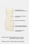 Zivame High Compression Shaping Dress - Oyster White — thumbnail 15