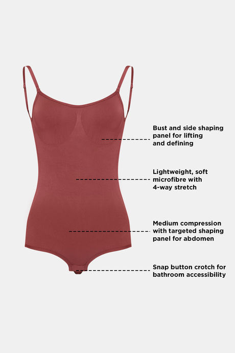 Zivame All Day Seamless Bodysuit - Wild Ginger — image 16