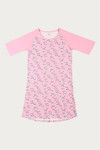 Zivame Crazy Sheep Cotton Short Length Nightdress - Pink — thumbnail 6