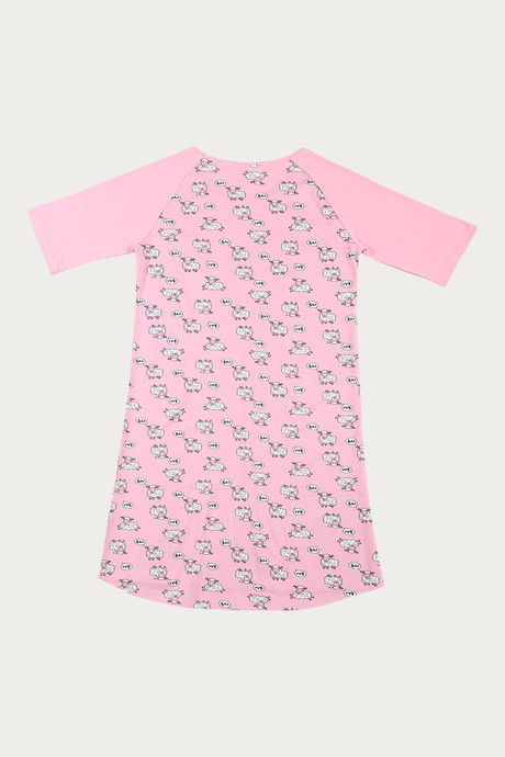 Zivame Crazy Sheep Cotton Short Length Nightdress - Pink — image 7