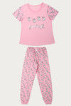 Zivame Crazy Sheep Knit Cotton Pyjama Set- Pink N Print — thumbnail 7