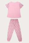 Zivame Crazy Sheep Knit Cotton Pyjama Set- Pink N Print — thumbnail 8