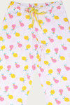 Zivame Tropical Fizz Knit Cotton Pyjama - White — thumbnail 9