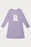 Zivame Three Musketeers Cotton Short Length Nightdress - Purple — thumbnail 7