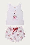 Zivame Coffee Times Knit Cotton Shorts Set - White N Print — thumbnail 7