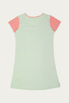 Zivame Love Bugs Knit Cotton Mid Length Nightdress- Green — thumbnail 7