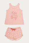 Zivame Happy-Go Cotton Shorts Set - Pink N Print — thumbnail 6