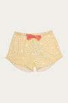 Zivame Happy-Go Knit Cotton Shorts Set - Yellow N Print — thumbnail 8