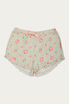 Zivame Knit Cotton Shorts Set - Green N Print — thumbnail 9