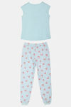 Zivame Sea Life Knit Cotton Pyjama Set- Blue N Print — thumbnail 7