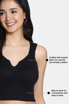Zivame Thermal Bra Top With Inbuilt Cups - Black — thumbnail 6