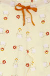 Zivame Hen Party Knit Cotton Pyjama Set - Yellow N Print — thumbnail 9