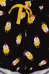Zivame Hen Party Knit Cotton Shorts Set - Black N Print — thumbnail 9