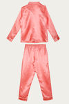 Zivame Satin Stripes N Polkas Polyester Pyjama Set - Pink N Print — thumbnail 6