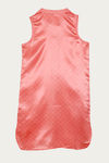 Zivame Satin Stripes N Polkas Polyester Mid Length Nightdress - Pink N Print — thumbnail 6