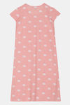 Zivame Sea Life Knit Cotton Mid Length Nightdress - Pink — thumbnail 7
