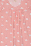 Zivame Sea Life Knit Cotton Mid Length Nightdress - Pink — thumbnail 8
