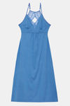 Zivame Tuscan Romance Viscose Mid Length Nightdress - Blue — thumbnail 5