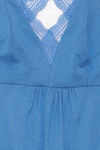 Zivame Tuscan Romance Viscose Mid Length Nightdress - Blue — thumbnail 7