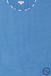 Zivame Varsity Knit Cotton Blend Shorts Set - Blue Stripes — thumbnail 7
