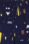 Zivame Beach Party Kids Unisex Butter-Soft Poly Knit Pyjama Set - Navy Print — thumbnail 10