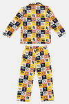Zivame Beach Party Kids Unisex Knit Cotton Pyjama Set - White Print — thumbnail 8