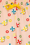Zivame Beach Party Knit Cotton Shorts Set - Peach Print — thumbnail 9