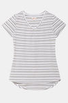 Zivame Varsity Knit Cotton Blend Top - Grey — thumbnail 5