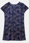 Zivame Floral Fantasy Satin Short Length Nightdress - Navy — thumbnail 5