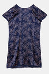 Zivame Floral Fantasy Satin Short Length Nightdress - Navy — thumbnail 6