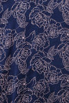 Zivame Floral Fantasy Satin Short Length Nightdress - Navy — thumbnail 7