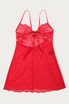 Zivame Lace N Mesh Babydoll- Red — thumbnail 7