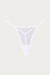 Zivame Lace N Mesh Babydoll With Thong- White — thumbnail 8