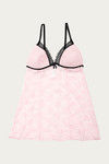 Zivame Lace N Mesh Babydoll - Light Pink — thumbnail 6