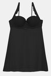 Zivame Lace N Mesh Babydoll With Thong - Black — thumbnail 6