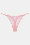 Zivame Lace N Mesh Babydoll With Thong - Powder Pink — thumbnail 7