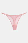 Zivame Lace N Mesh Babydoll With Thong - Powder Pink — thumbnail 8