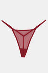 Zivame Lace N Mesh Babydoll With Thong - Ruby Wine — thumbnail 7