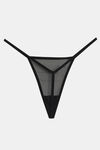 Zivame Lace N Mesh Babydoll With Thong - Black — thumbnail 8