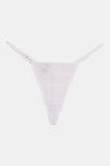 Zivame Lace N Mesh Babydoll With Thong - White — thumbnail 7