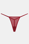 Zivame Lace N Mesh Babydoll With Thong - Red — thumbnail 7