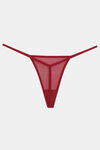 Zivame Lace N Mesh Babydoll With Thong - Red — thumbnail 8