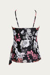 Zivame Padded Tankini Set - Black N Print — thumbnail 9