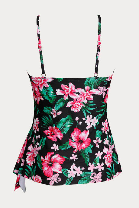 Zivame Padded Tankini Set - Green N Print — image 8