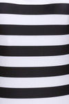 Zivame Scooped Neck Padded Swimsuit- Black N White Print — thumbnail 8