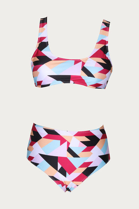 

Zivame Padded Bikini Set Multi Color, Prints