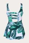 Zivame Padded Swim Dress - Green N Print — thumbnail 8
