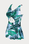 Zivame Padded Swim Dress - Green N Print — thumbnail 9