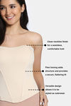 Zivame Short Slip Corset With Inbuilt Cups - Ivory — thumbnail 6