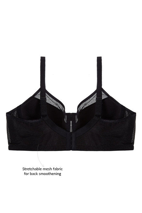 Zivame True Curv Very Lightly Padded Wired Full Coverage Super Support Bra - Black — image 8